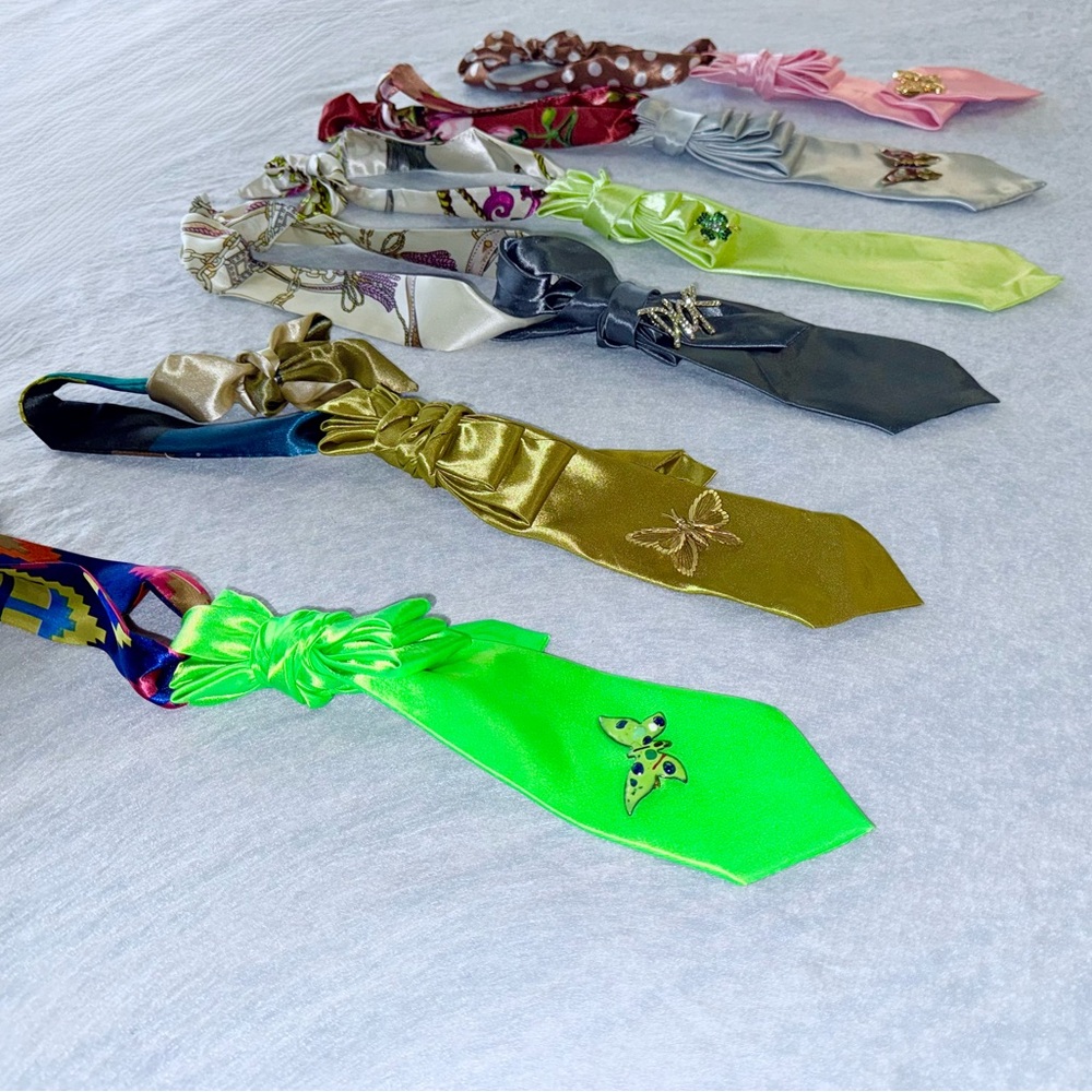 Vibrant Silk  Necktie Necklace Collection